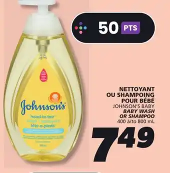 IGA JOHNSON'S BABY BABY WASH OR SHAMPOO offer