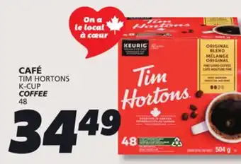 IGA TIM HORTONS K-CUP COFFEE offer