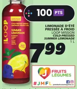 IGA LOOP MISSION COLD-PRESSED SUMMER LEMONADE offer
