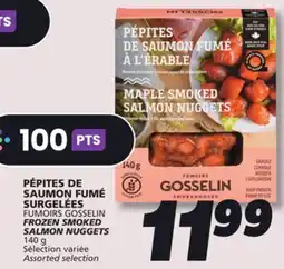 IGA FUMOIRS GOSSELIN FROZEN SMOKED SALMON NUGGETS offer