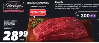 IGA STERLING SILVER FLAP BEEF STEAK offer