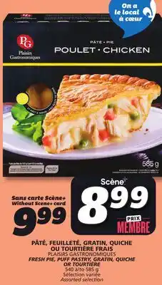 IGA PLAISIRS GASTRONOMIQUES FRESH PIE offer