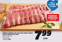 IGA FRESH PORK BACK RIBS offer