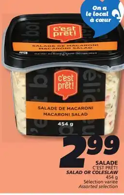 IGA C'EST PRÊT! SALAD OR COLESLAW offer