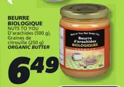 IGA NUTS TO YOU ORGANIC BUTTER offer