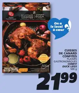 IGA PLAISIRS GASTRONOMIQUES CONFIT DUCK LEGS offer