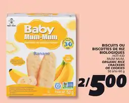 IGA ORGANIC RICE CRACKERS OR COOKIES offer