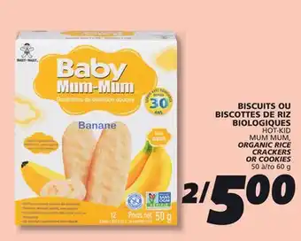 IGA ORGANIC RICE CRACKERS OR COOKIES offer