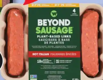 IGA PLANT-BASED SAUSAGES, GROUND OR STEAK SEARED TIPS offer