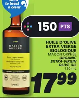 IGA MAISON ORPHÉE ORGANIC EXTRA-VIRGIN OLIVE OIL offer