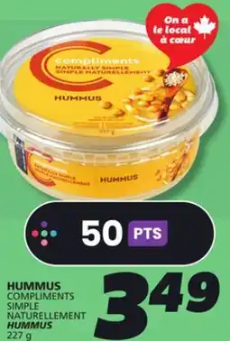 IGA COMPLIMENTS SIMPLE NATURELLEMENT HUMMUS offer