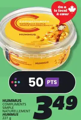 IGA COMPLIMENTS SIMPLE NATURELLEMENT HUMMUS offer