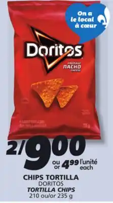 IGA DORITOS TORTILLA CHIPS offer