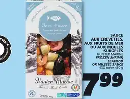IGA FROZEN SHRIMP, SEAFOOD OR MUSSEL SAUCE offer