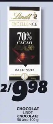 IGA LINDT CHOCOLATE offer