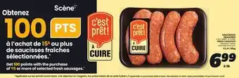 IGA C'EST PRÊT! À CUIRE FRESH SAUSAGES offer