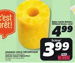 IGA PEELED GOLD PINEAPPLE offer