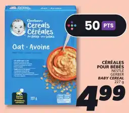 IGA NESTLÉ GERBER BABY CEREAL offer