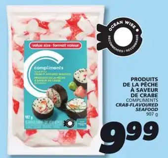 IGA COMPLIMENTS CRAB-FLAVOURED SEAFOOD offer