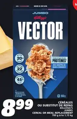 IGA KELLOGG'S JUMBO CEREAL OR MEAL REPLACEMENT offer