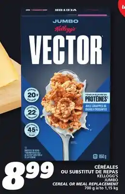 IGA KELLOGG'S JUMBO CEREAL OR MEAL REPLACEMENT offer