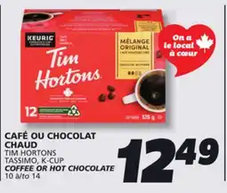 IGA TIM HORTONS TASSIMO, K-CUP COFFEE OR HOT CHOCOLATE offer