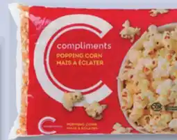 IGA COMPLIMENTS POPPING CORN offer