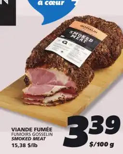 IGA FUMOIRS GOSSELIN SMOKED MEAT offer