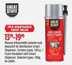 Canadian Tire Great Stuff Foam Insulation with Smart Dispenser offer