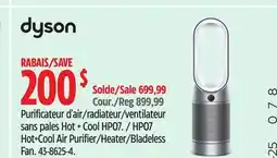 Canadian Tire dyson HP07 Hot+Cool Air Purifier/Heater/Bladeless Fan offer