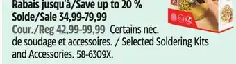 Canadian Tire Weller Selected Soldering Kits and Accessories offer
