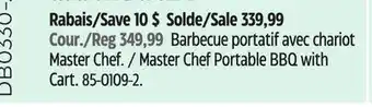 Canadian Tire Master Chef Portable BBQ with Cart offer