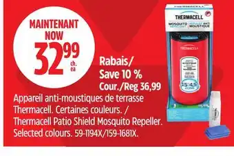 Canadian Tire Thermacell Patio Shield Mosquito Repeller offer