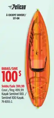 Canadian Tire Pelican Kayak Sentinel 100 offer