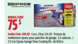 Canadian Tire Rust-Oleum 2.5-Car Epoxy Garage Floor Coating Kit offer