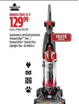 Canadian Tire Bissell PowerLifter Swivel Pet Upright Vac offer