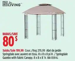 Canadian Tire For Living Springdale Gazebo with Fabric Canopy offer