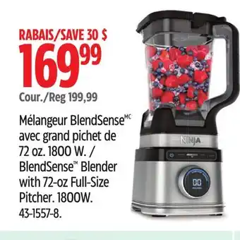 Canadian Tire BlendSense Blender with 72-oz Full-Size Pitcher offer