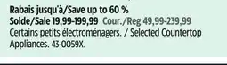 Canadian Tire Heritage The Rock Selected Countertop Appliances offer