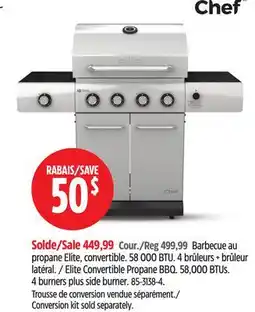 Canadian Tire MASTER Chef Elite Convertible Propane BBQ offer