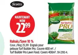 Canadian Tire Scotts Turf Builder Pro Lawn Food offer