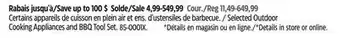 Canadian Tire Vida By PADERNO Selected Outdoor Cooking Appliances and BBQ Tool Set offer