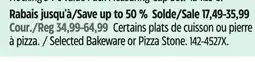 Canadian Tire CANVAS Selected Bakeware or Pizza Stone offer