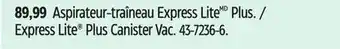 Canadian Tire Dirt Devil Express Lite Plus Canister Vac offer