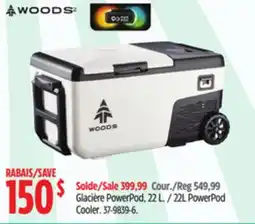 Canadian Tire Woods 22L PowerPod Cooler offer