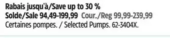 Canadian Tire Selected Pumps offer