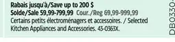 Canadian Tire Kitchen Aid Selected Kitchen Appliances and Accessories offer
