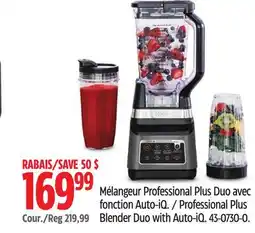 Canadian Tire Ninja Professional Plus Blender Duo with Auto-iQ offer