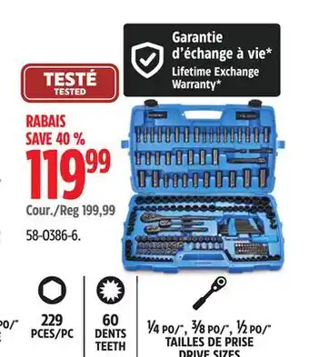 Canadian Tire Mastercraft Socket Set offer