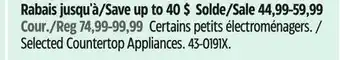 Canadian Tire Vida by PADERNO Selected Countertop Appliances offer